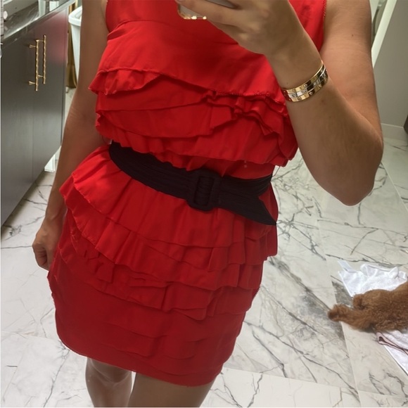 🌹 Phillip Lim Red Ruffles Dress 🌹 Size 6 - Picture 11 of 14